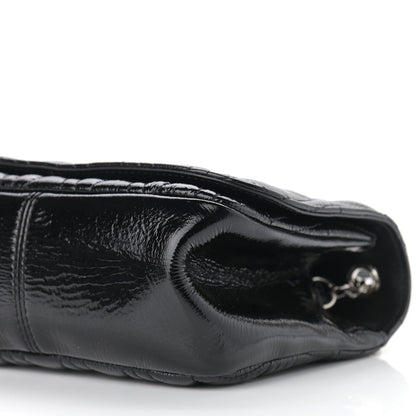 Versace Patent Nappa Quilted Virtus Shoulder Bag Black 9 of 10