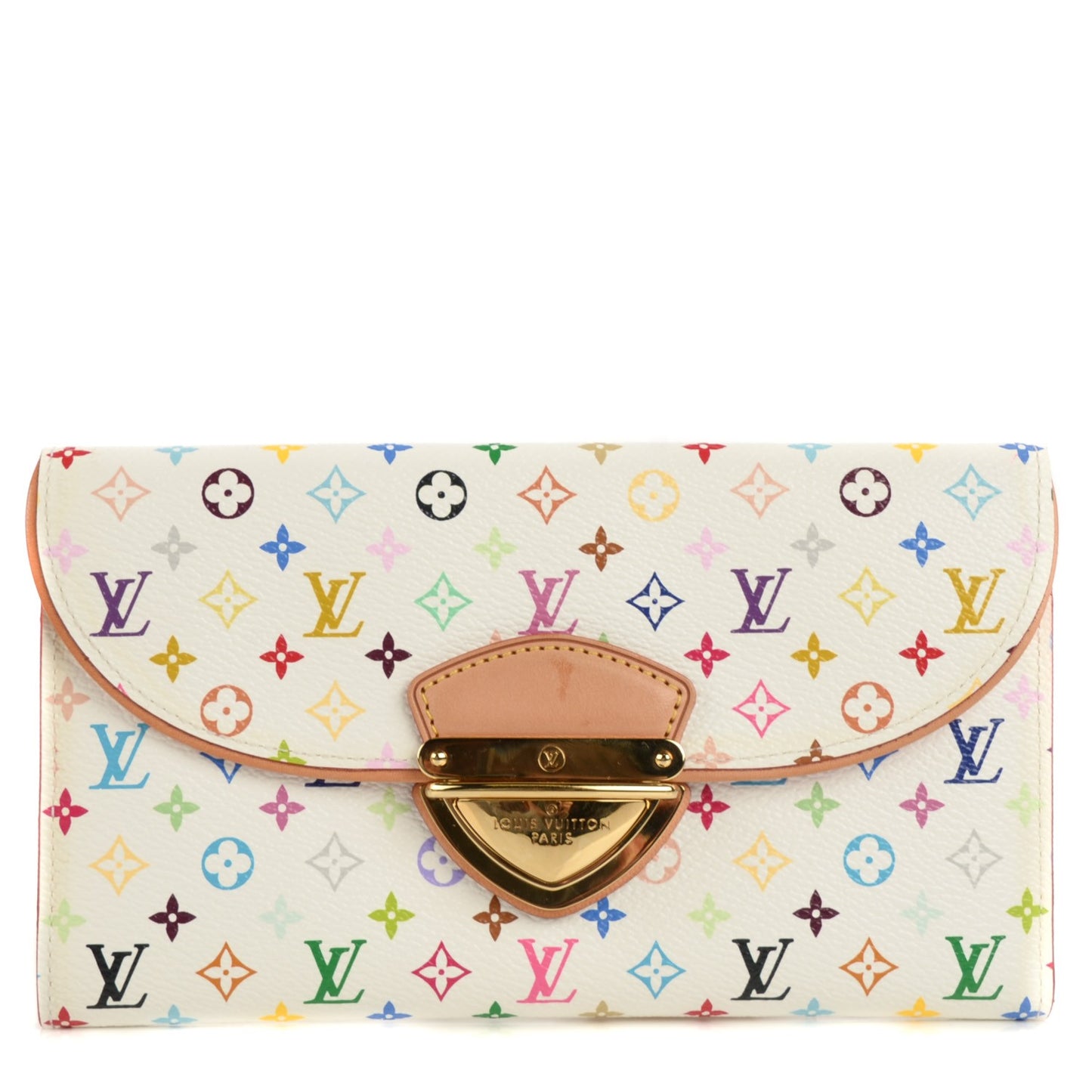 Monogram Multicolor Eugenie Wallet White Litchi