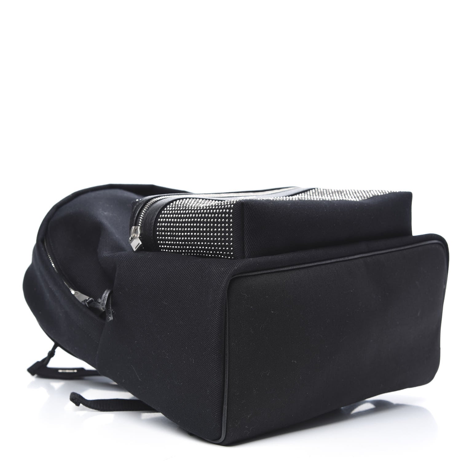 Saint Laurent Canvas City Studded Backpack Black 3 of 9
