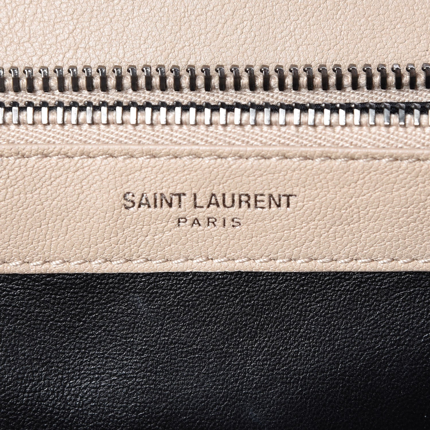 Saint Laurent Sheepskin Matelasse Chevron Monogram Large College Satchel Beige 6 of 11