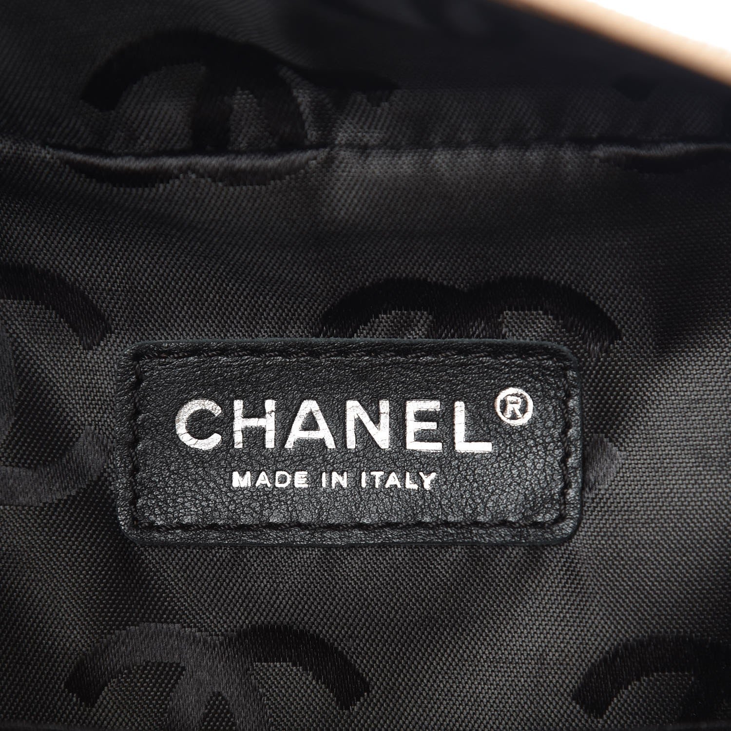 Chanel Calfskin Quilted Large Cambon Multipocket Reporter Beige Black 6 of 16