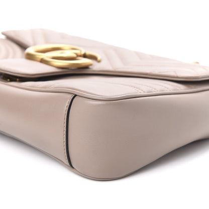 Gucci Calfskin Matelasse Medium GG Marmont Shoulder Bag Porcelain Rose 9 of 10