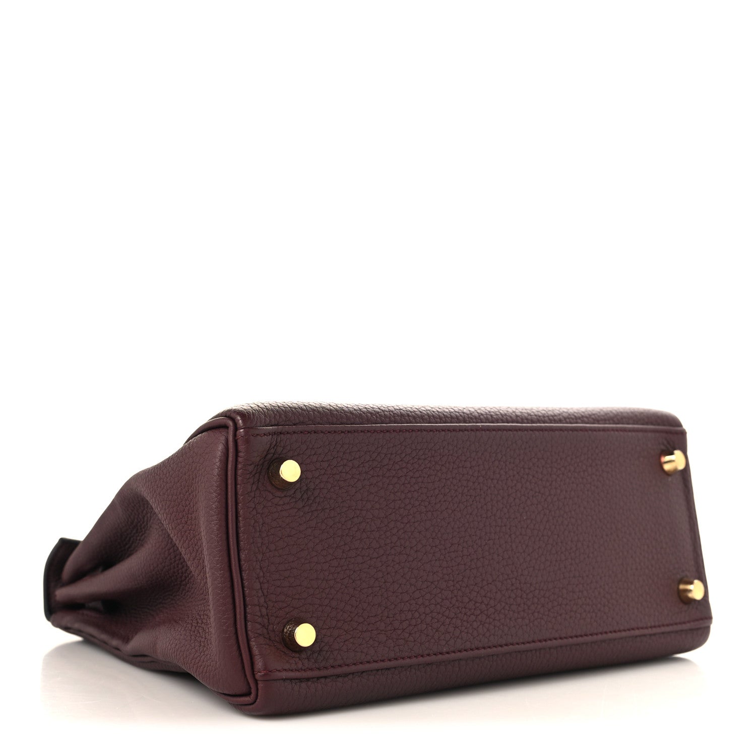 Hermes Togo Kelly Retourne 25 Bordeaux 4 of 11