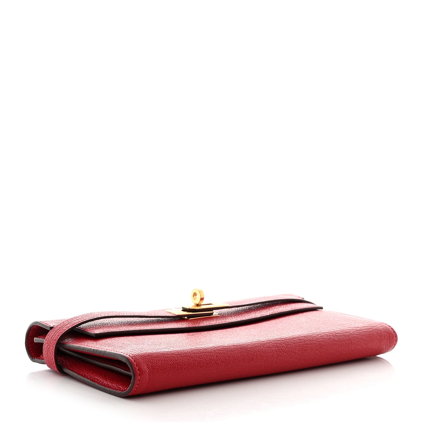 Chevre Mysore Kelly Longue Wallet Rouge Casaque