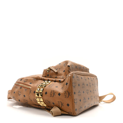 MCM Visetos Medium Side Studs Stark Backpack Cognac 4 of 9