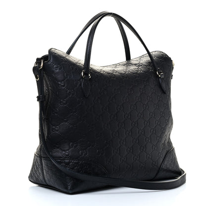 Gucci Guccissima Medium Bree Top Handle Bag Black 2 of 4