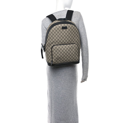 Gucci GG Supreme Monogram Medium Backpack Black 2 of 10