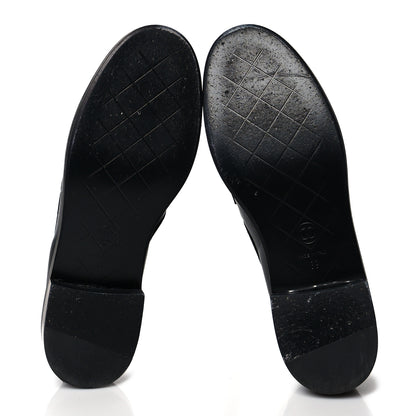 Chanel Lambskin Quilted CC Turnlock Loafers 39 Black 5 of 9