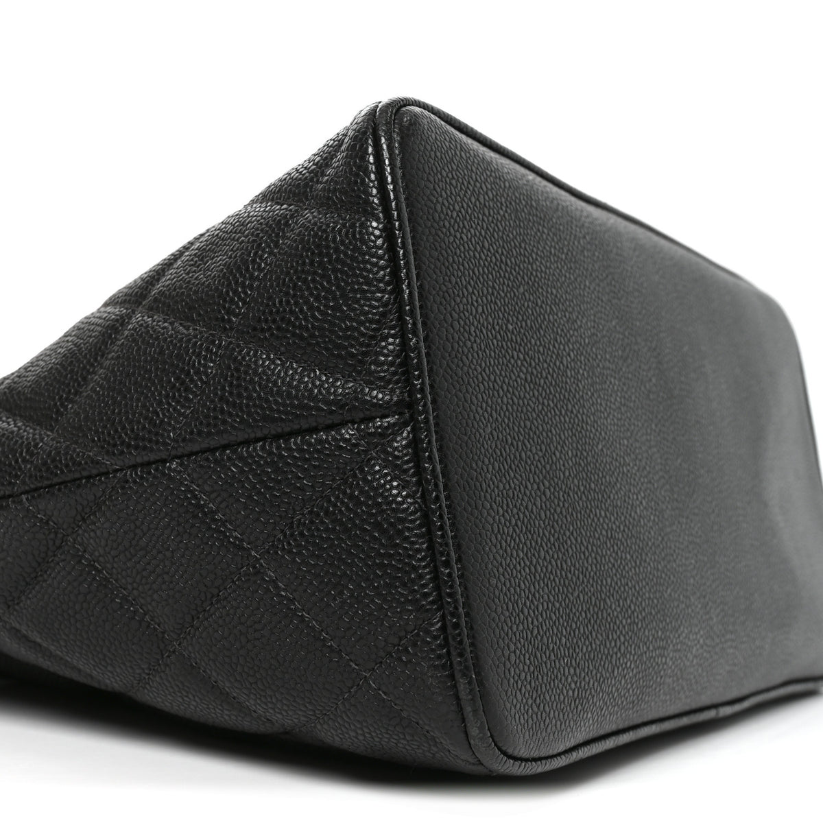 Caviar Quilted Medallion Tote Black