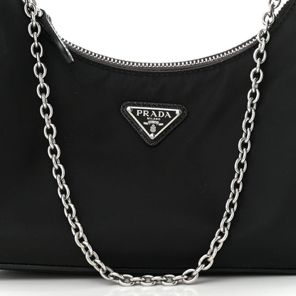 Prada Nylon Re-Edition 2005 Shoulder Bag Black 9 of 12