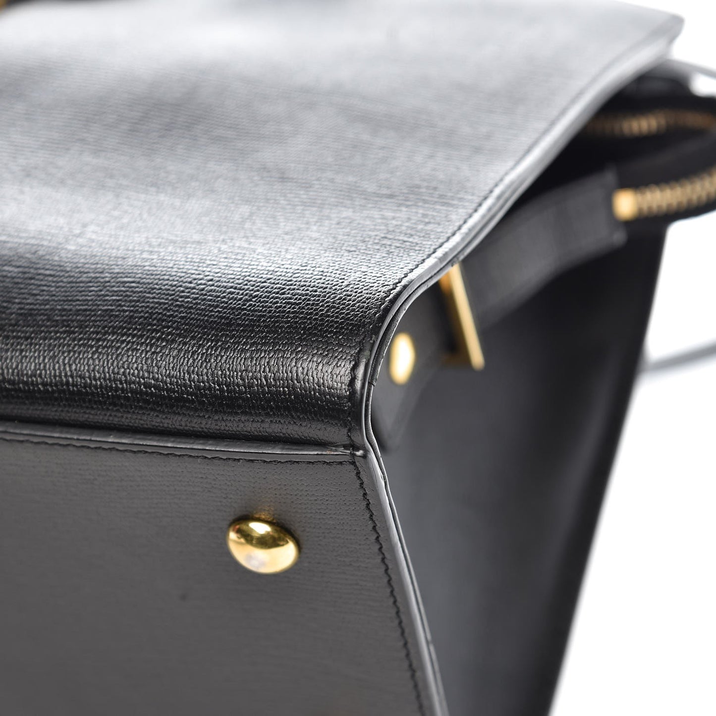 Textured Calfskin Small Classic Y Cabas Black
