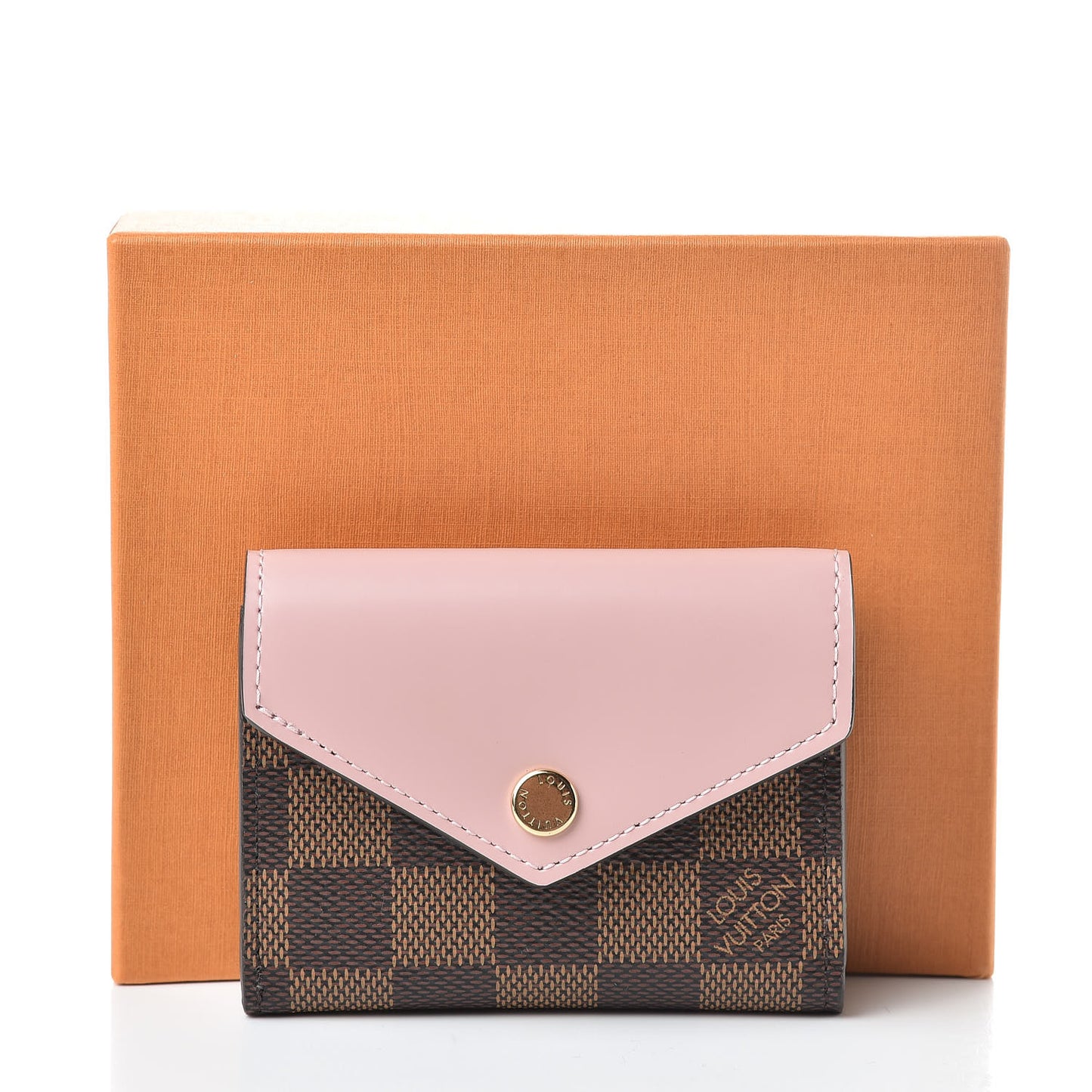 Damier Ebene Zoe Wallet Rose Ballerine