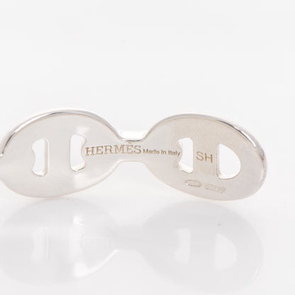 Hermes Sterling Silver MM Chaine d'Ancre Enchainee Cuff Bracelet SH 4 of 4