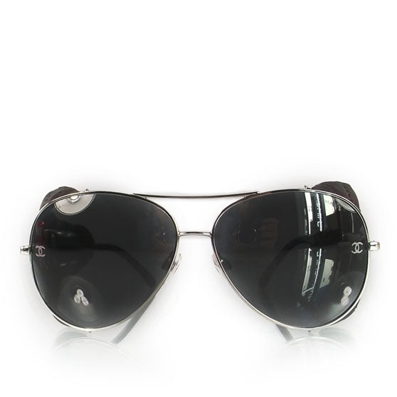 Lambskin Aviator Sunglasses 4192Q Brown