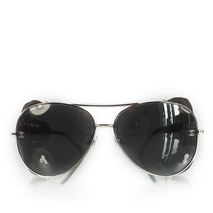 Chanel Lambskin Aviator Sunglasses 4192Q Brown 3 of 7