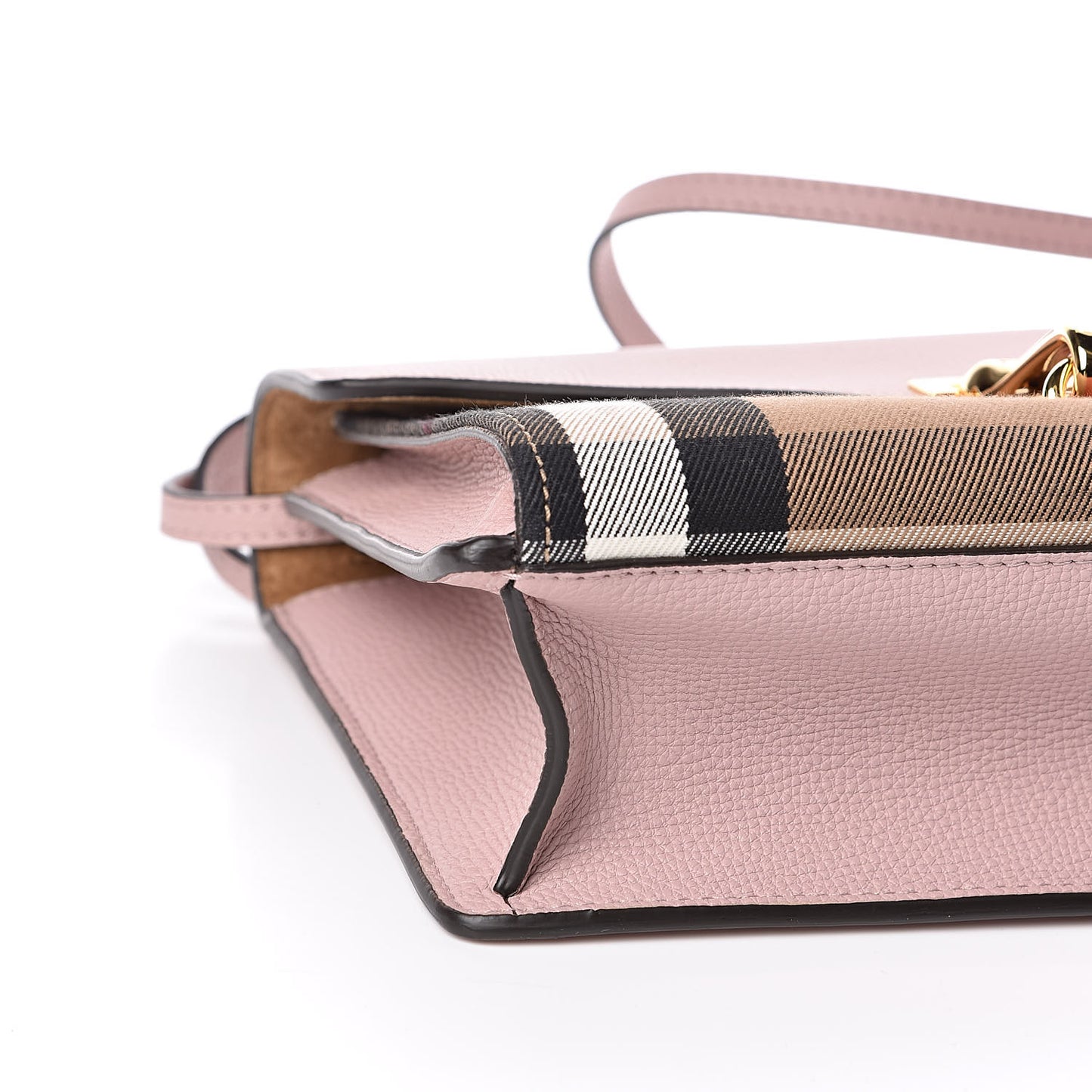 Derby Calfskin House Check Small Macken Crossbody Bag Pale Orchid