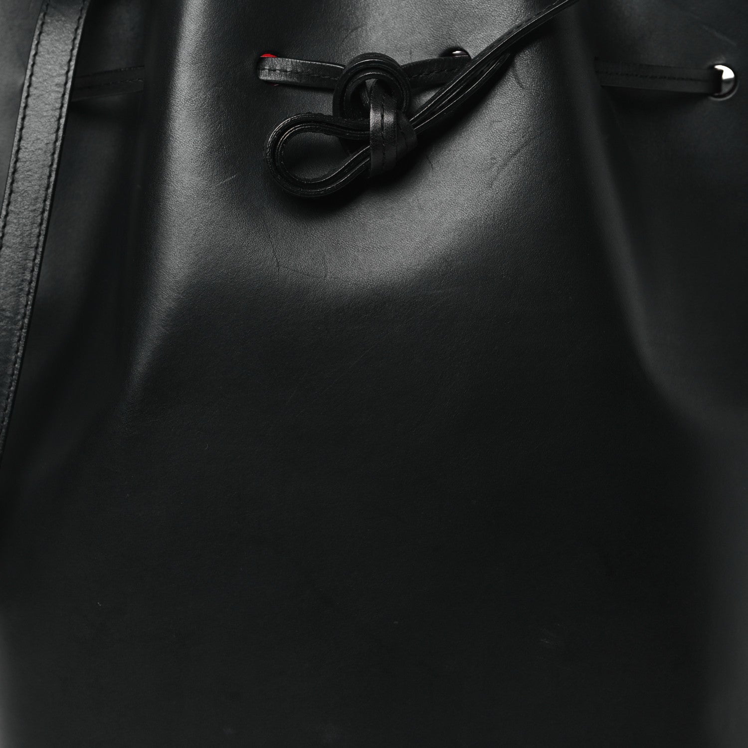 Mansur Gavriel Calfskin Bucket Bag Black Flamma 8 of 12