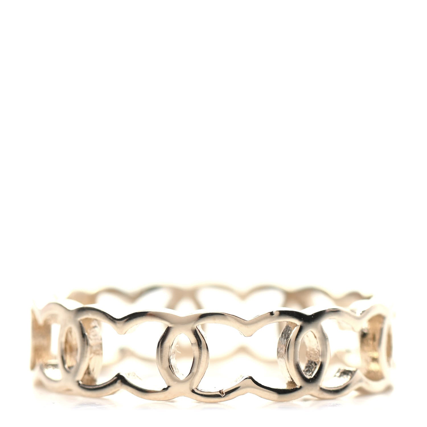Chanel Metal CC Ring 7 Gold 1 of 3