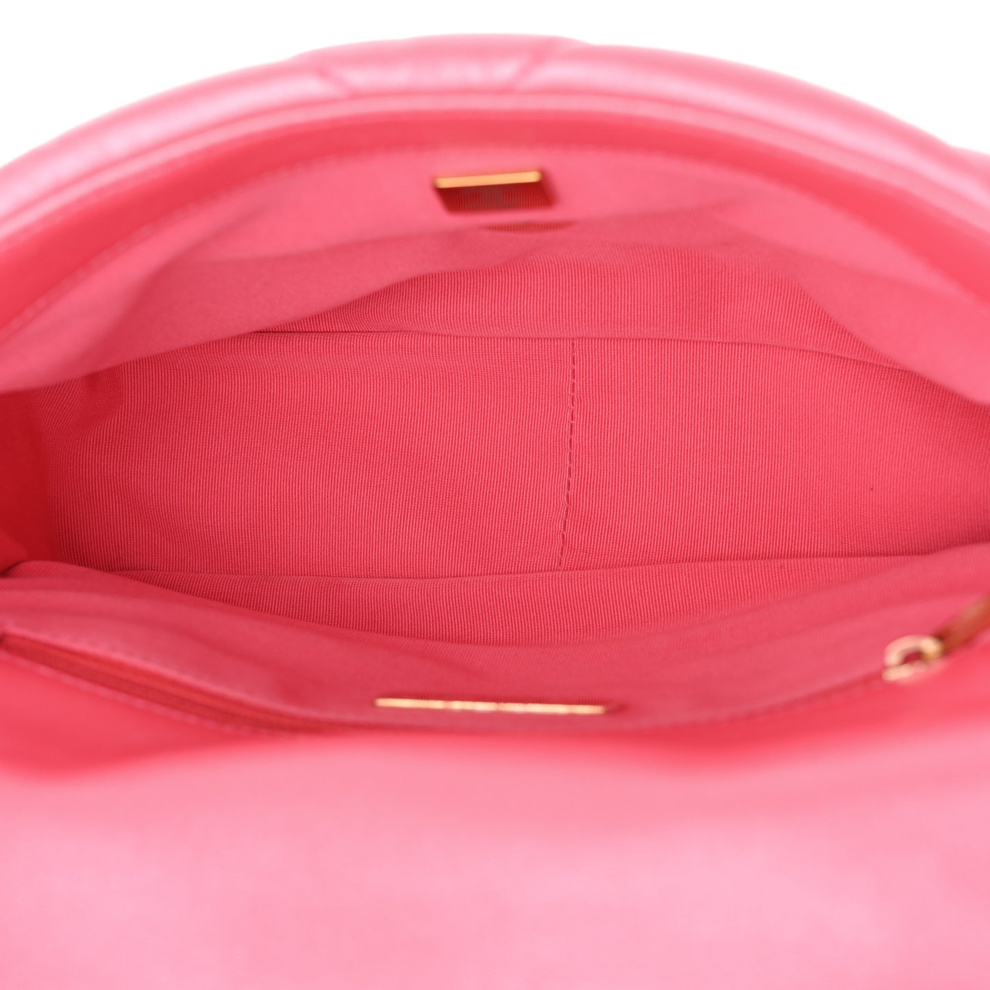 Shiny Lambskin Quilted Medium Chanel 19 Flap Pink
