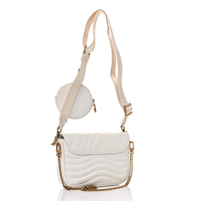 Louis Vuitton Calfskin New Wave Multi Pochette Snow 3 of 12