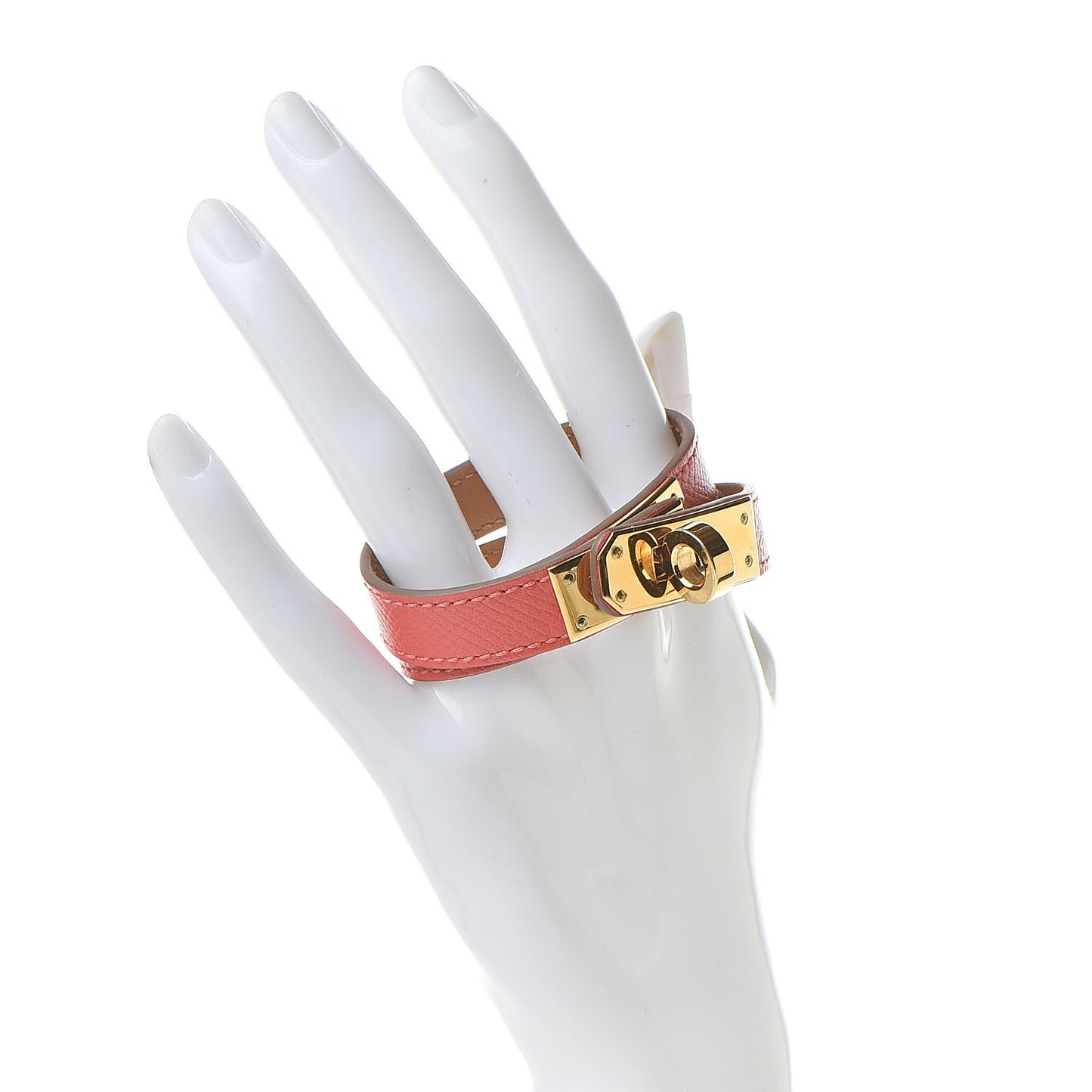 Epsom Kelly Double Tour Bracelet XS Rose Jaipur