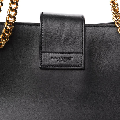 Saint Laurent Calfskin Classic Monogram Shopping Bag Black 10 of 13
