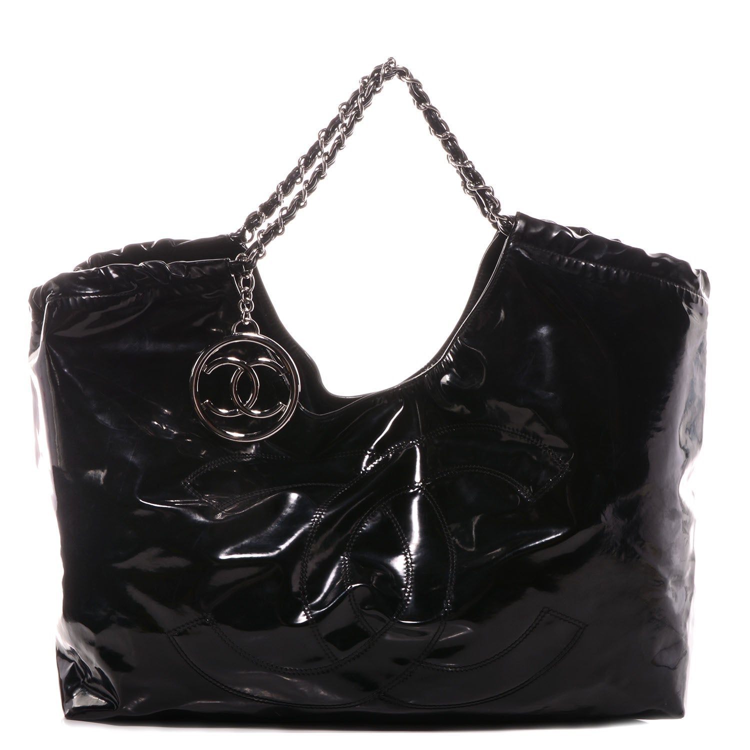 Chanel Vinyl XL Coco Cabas Black 1 of 7