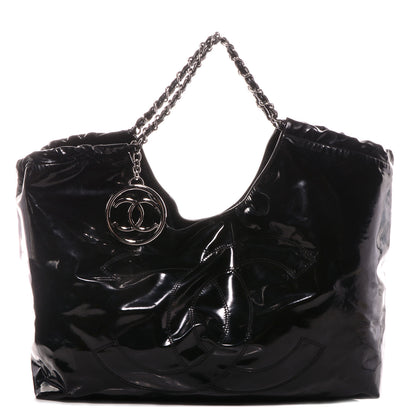Chanel Vinyl XL Coco Cabas Black 1 of 7