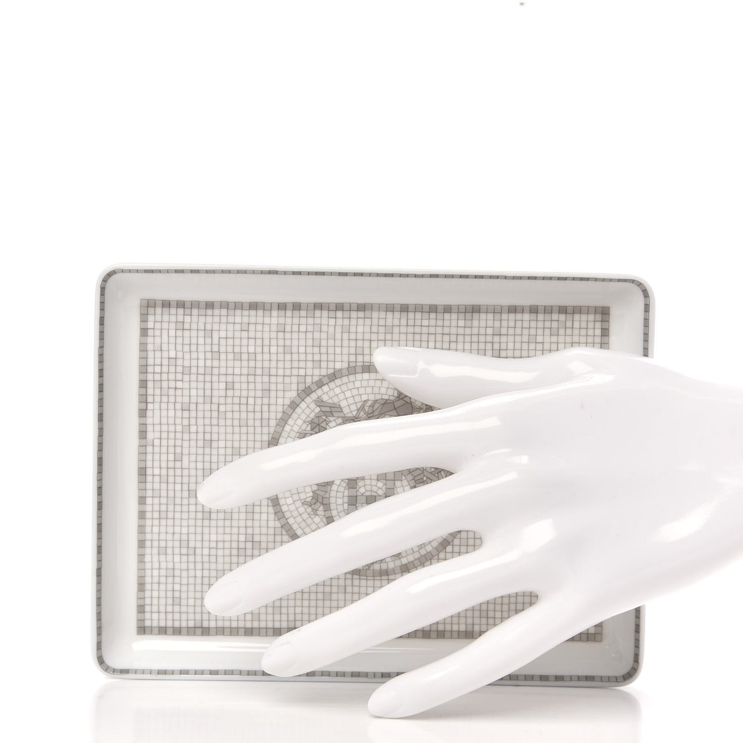 Porcelain Mosaique Au 24 Sushi Plate Platine