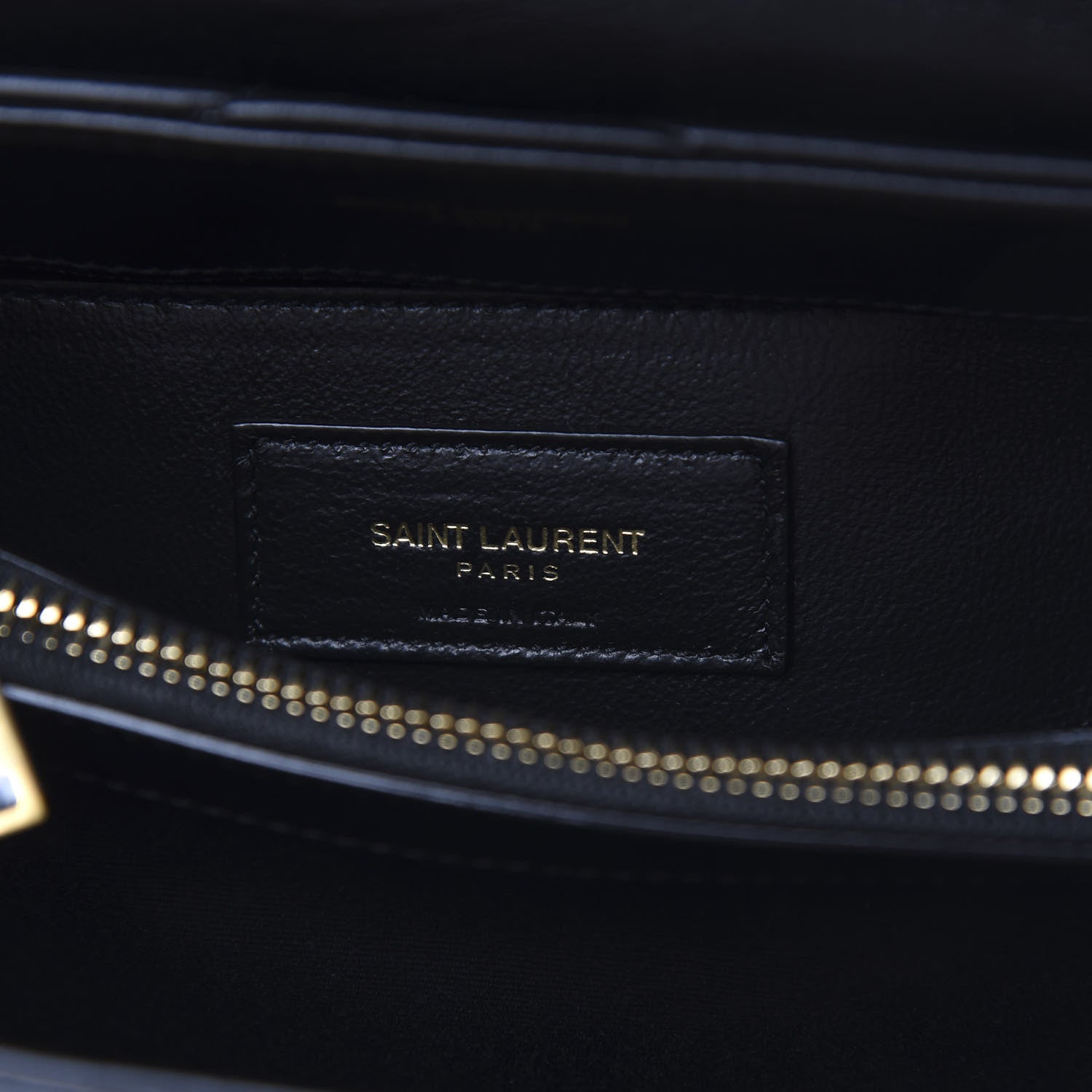 Saint Laurent Calfskin Y Quilted Monogram Small Loulou Chain Satchel Black 6 of 9