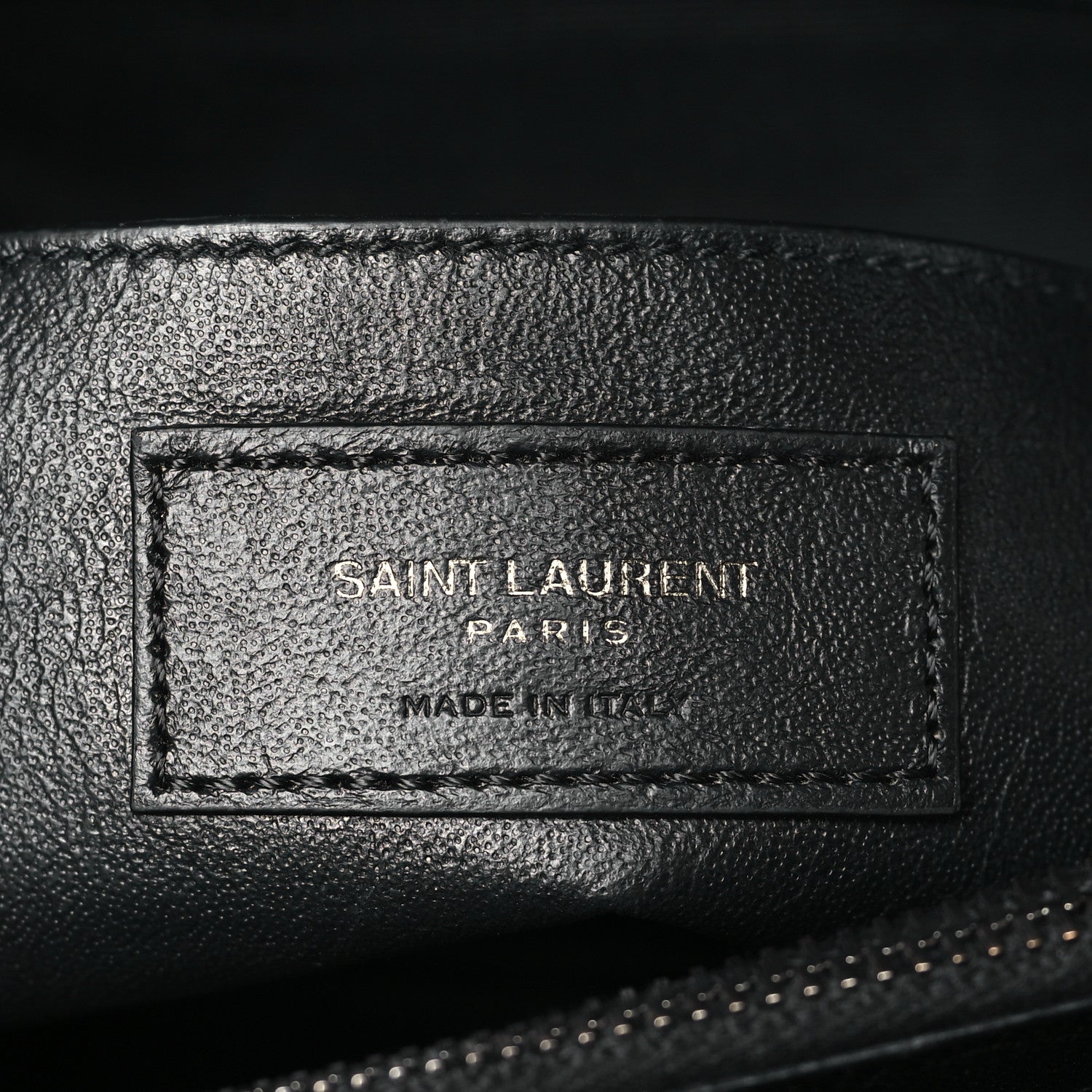 Saint Laurent Sheepskin Matelasse Chevron Monogram Large College Satchel Black 6 of 11