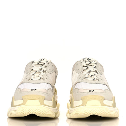 Balenciaga Fabric Mesh Womens Triple S Sneakers 37 White 2 of 7