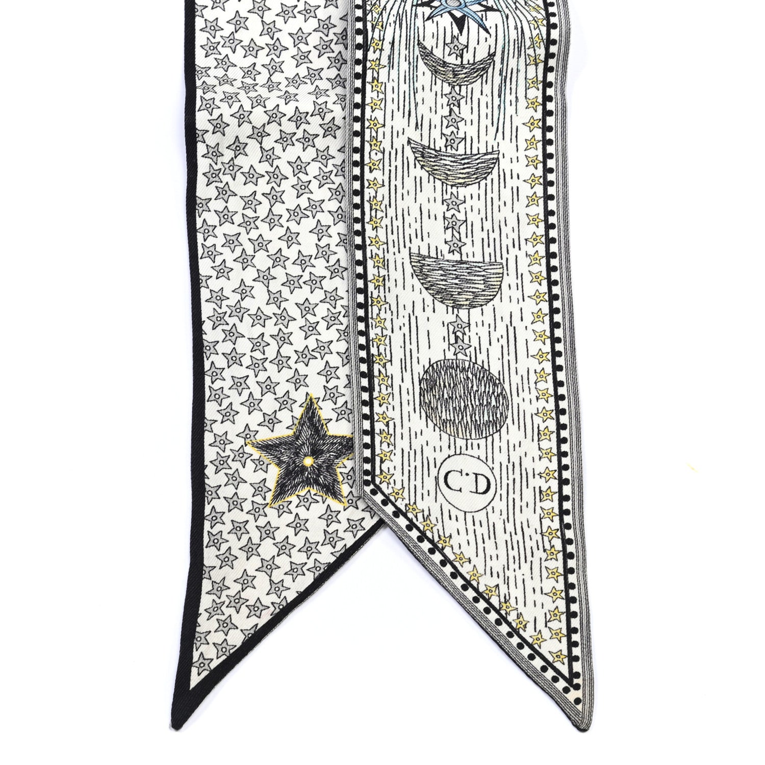 Christian Dior Silk La Lune Mitzah Scarf 2 of 3
