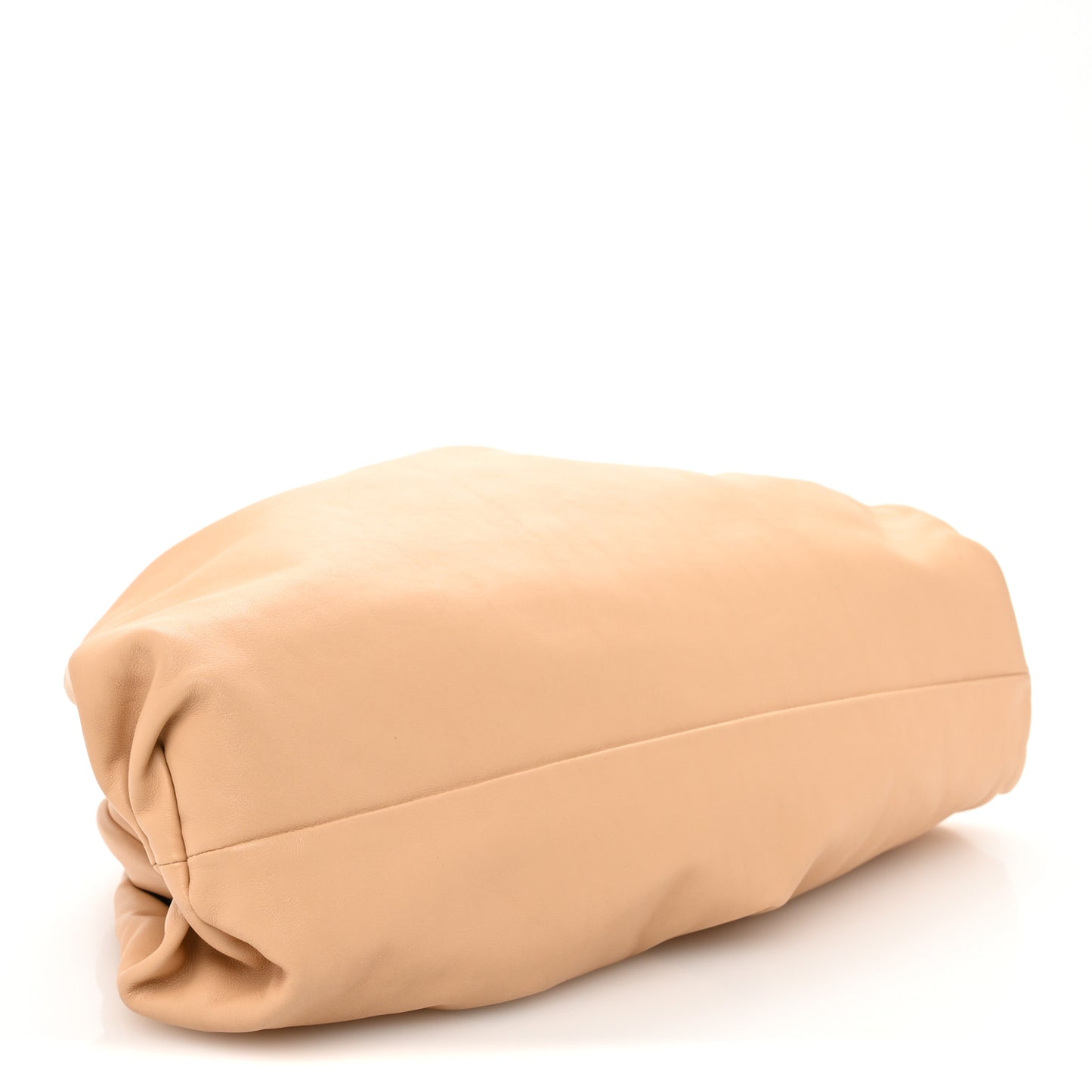 Smooth Butter Calf The Pouch Oversized Clutch Almond