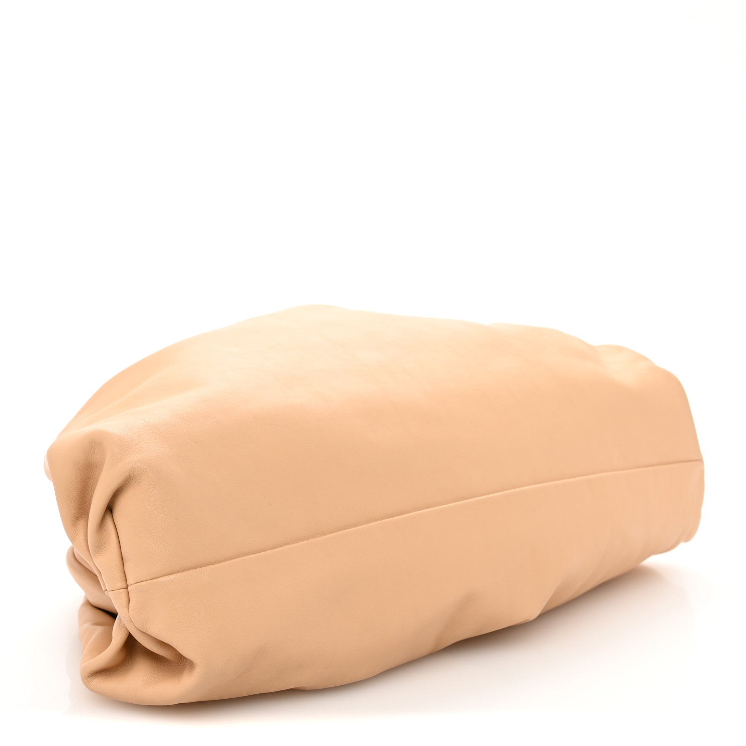Bottega Veneta Smooth Butter Calf The Pouch Oversized Clutch Almond 4 of 13