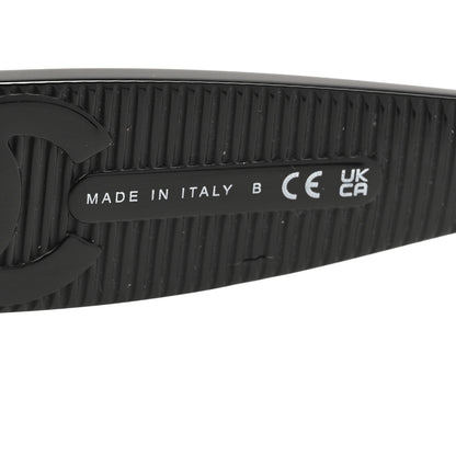 Chanel Acetate Rectangle Sunglasses 5493-A Black Brown 6 of 7