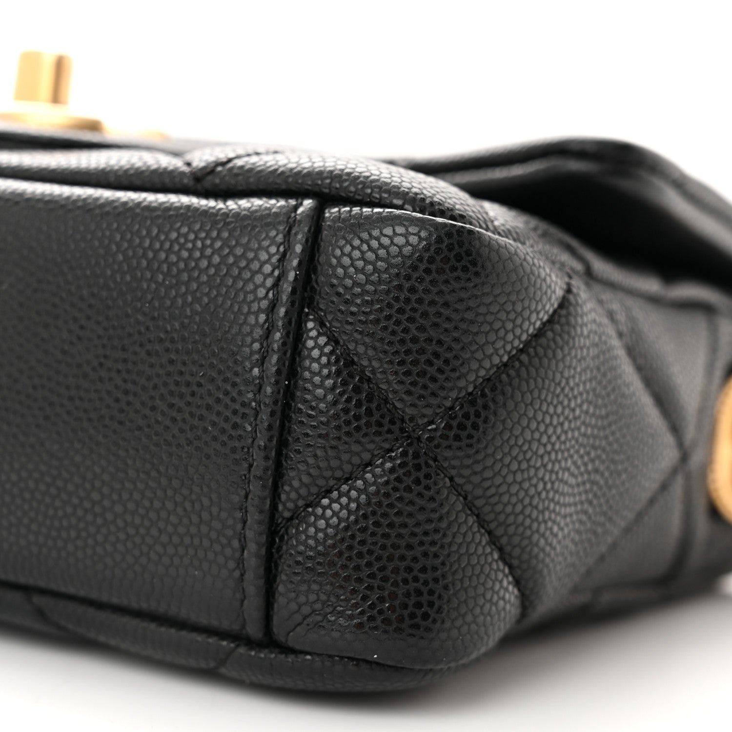 Chanel Caviar Quilted Mini Twist Your Buttons Flap Black 10 of 11