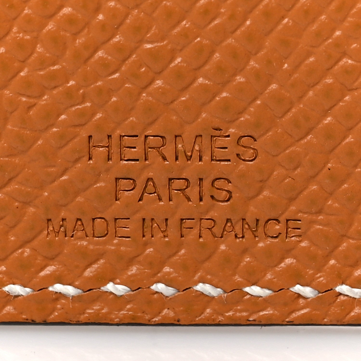 Hermes Epsom Tarmac PM Passport Holder Toffee 6 of 6