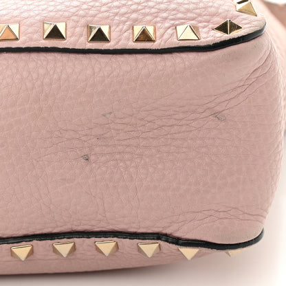 Valentino Garavani Pebbled Calfskin Small Rockstud Flip-Lock Messenger Bag Water Rose 15 of 21