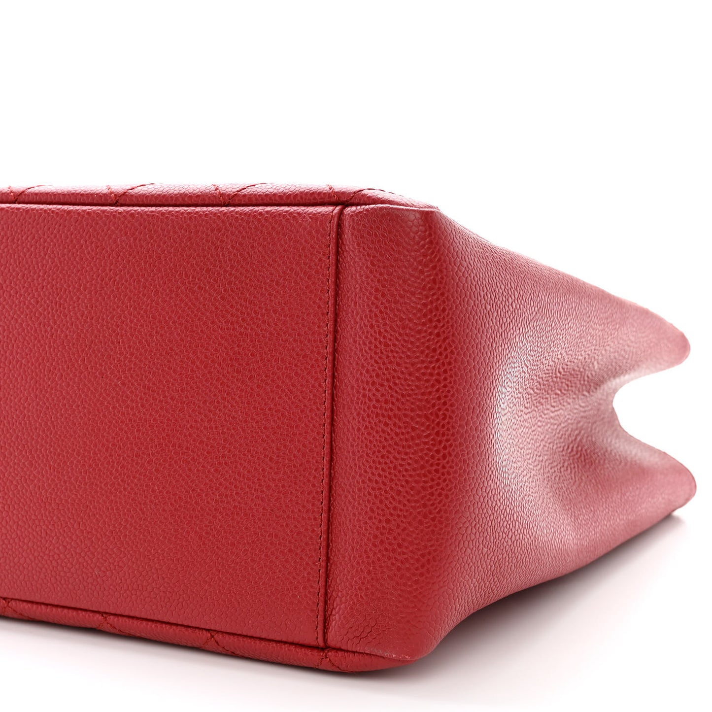 Caviar Quilted Grand Shopping Tote GST Red