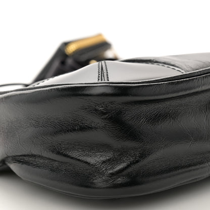 Prada Patent Naplak Re-Edition 2005 Shoulder Bag Black 9 of 11