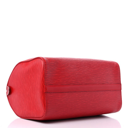 Louis Vuitton Epi Speedy 30 Castillan Red 4 of 14