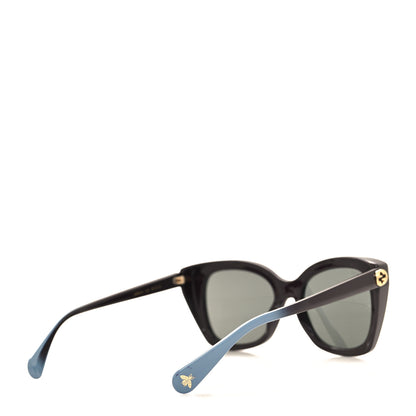 Gucci Rectangle Frame Interlocking G Sunglasses GG0921S Dark Purple Blue 4 of 8