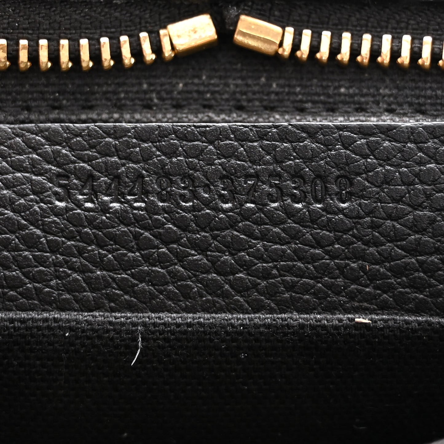 Pebbled Calfskin Mini Skull Padlock Zip Around Tote Black
