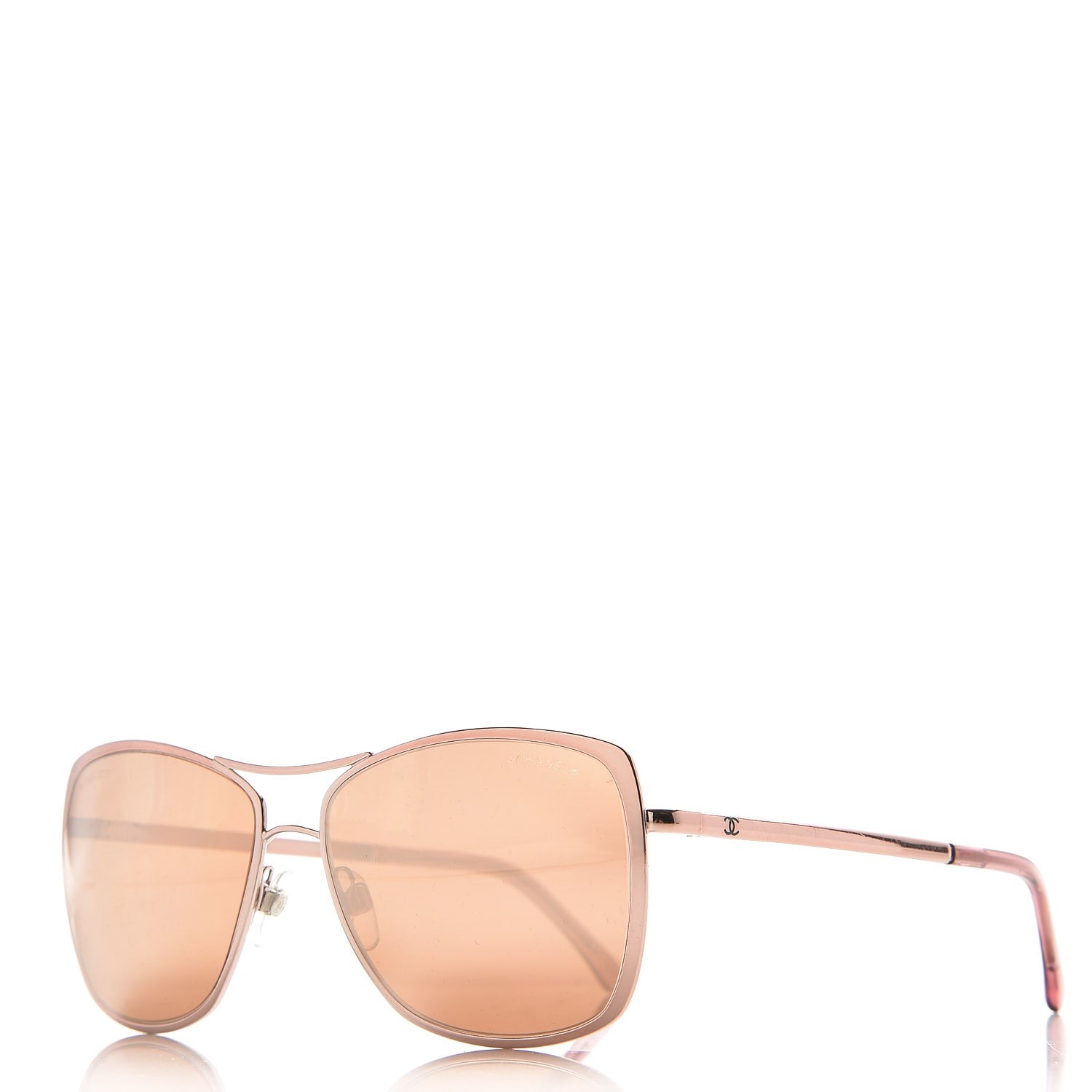 Chanel Metal Pilot Summer Sunglasses 4224 Rose Gold 1 of 9
