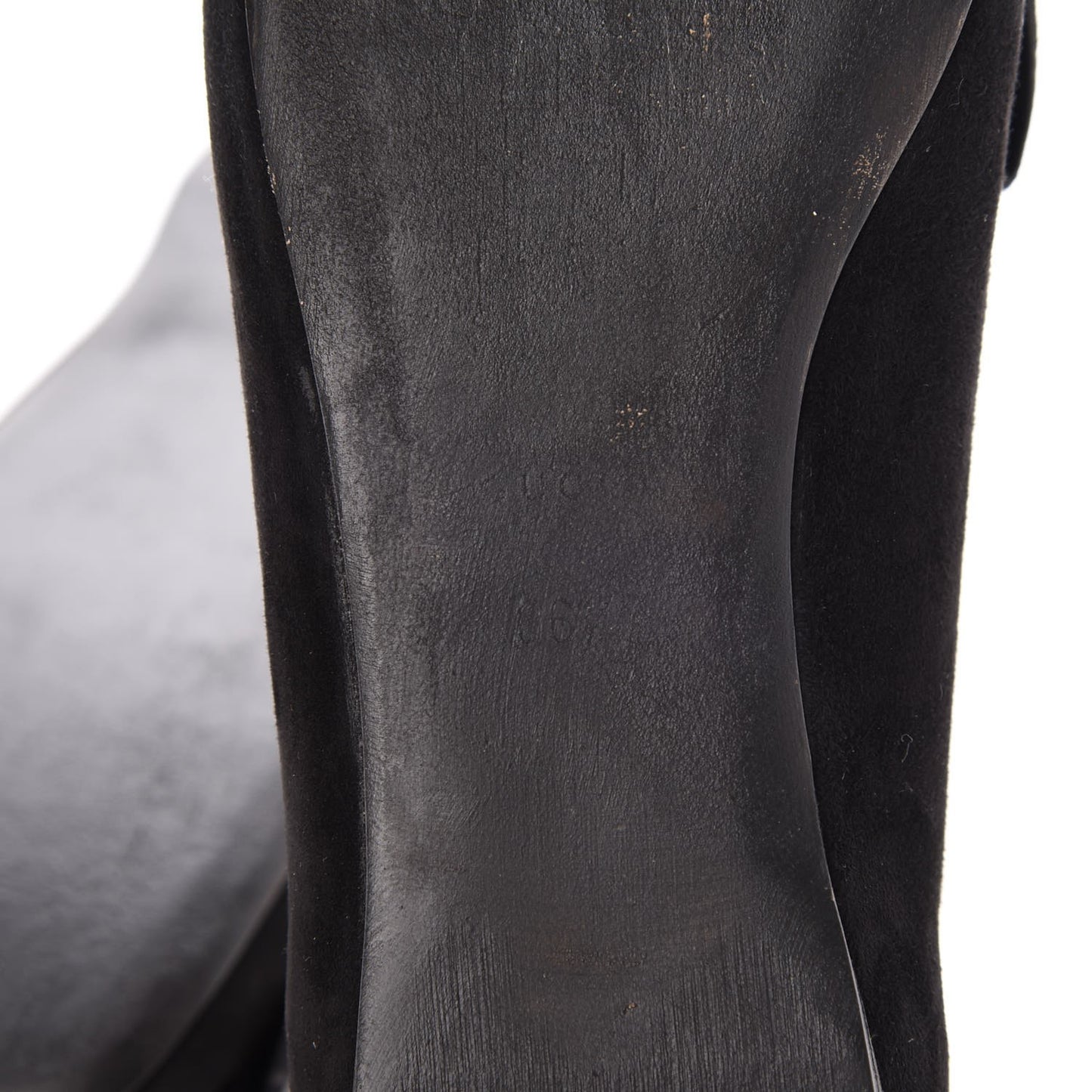 Kid Scamosciato GG Marmont Fringe Flats 36.5 Black
