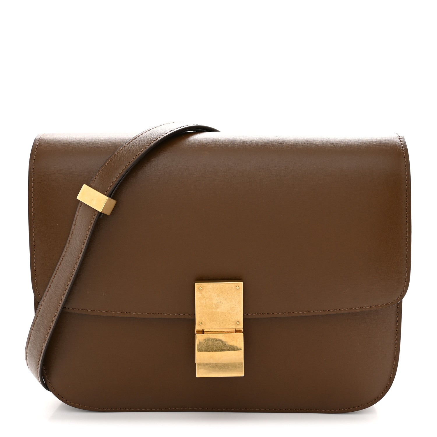 Celine Box Calfskin Medium Classic Box Flap Bag Camel 1 of 10