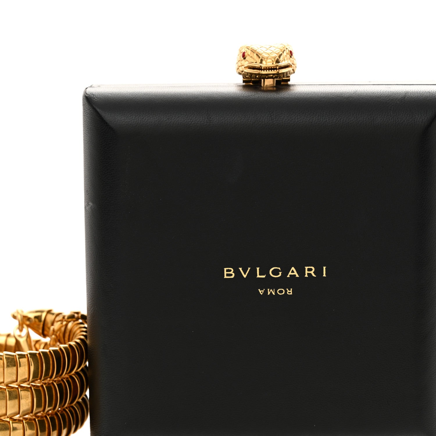 Bulgari X ALEXANDER WANG Lambskin Serpenti Forever Minaudiere Black 8 of 12