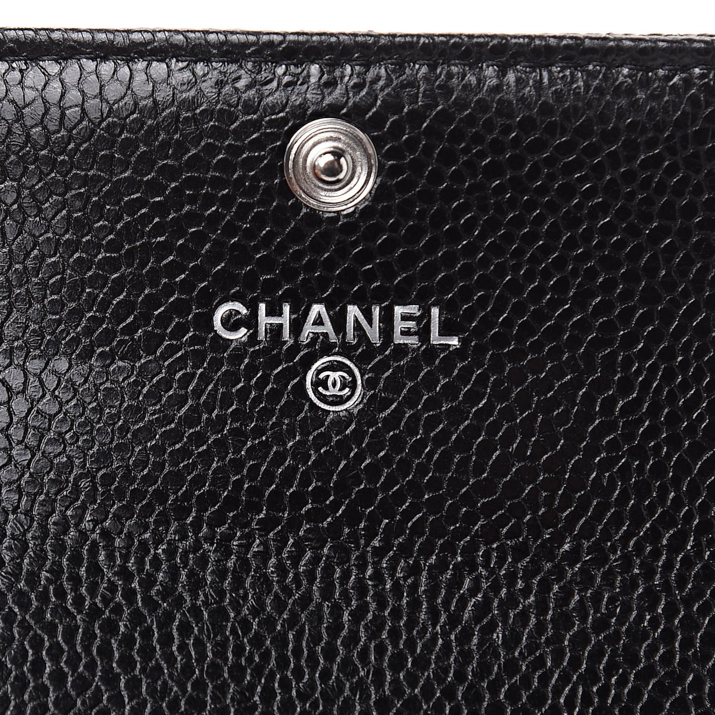 Caviar Quilted Flap Card Holder So Black
