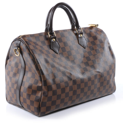 Louis Vuitton Damier Ebene Speedy Bandouliere 35 3 of 8